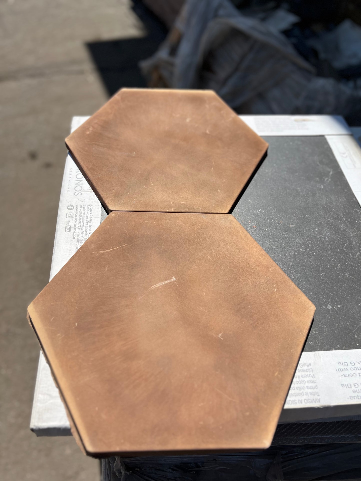 125 SQFT 14"HEX Tuscan Mustard